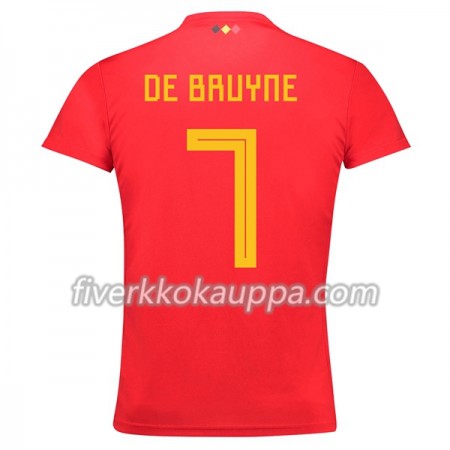Jalkapallo Pelipaidat/Peliasut Belgia De Bruyne 7 Kotipelipaita World Cup 2018